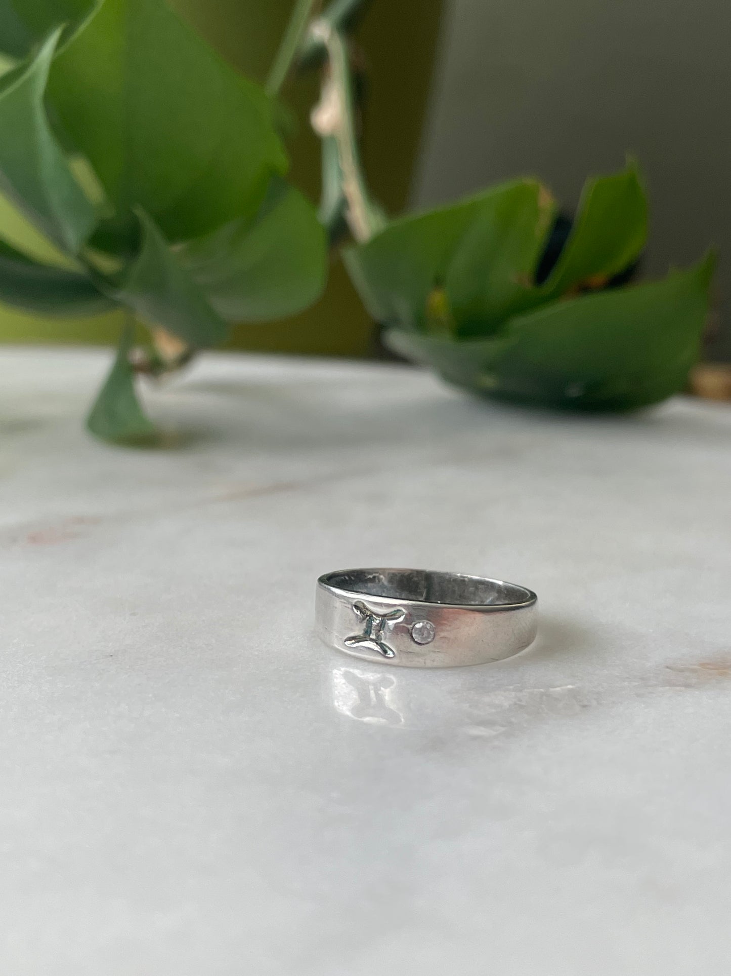 Gemini - Fine Silver - Cubic Zirconia