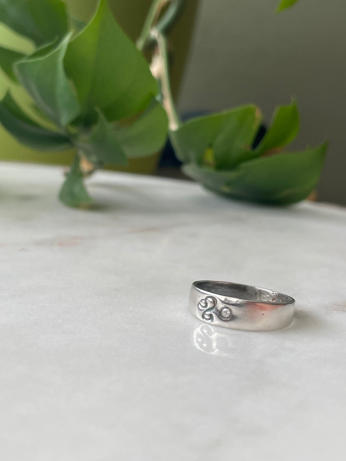 Leo - Fine Silver - Cubic Zirconia